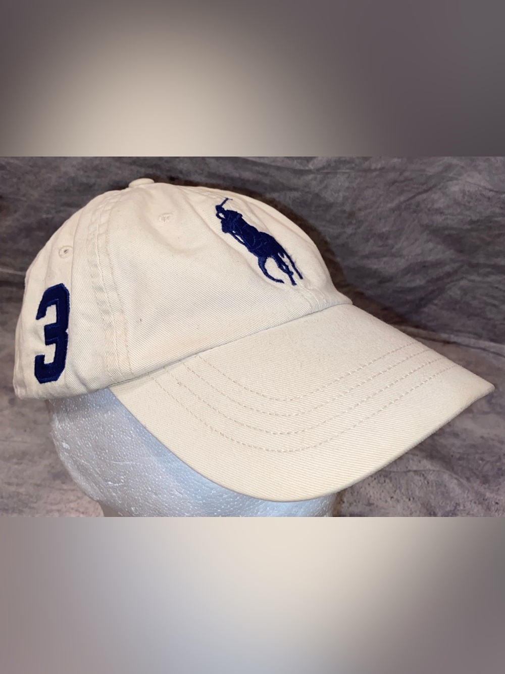 Vintage Polo Ralph Lauren Big Pony Embroidered Rugby Hat Baseball Cap Logo Roman